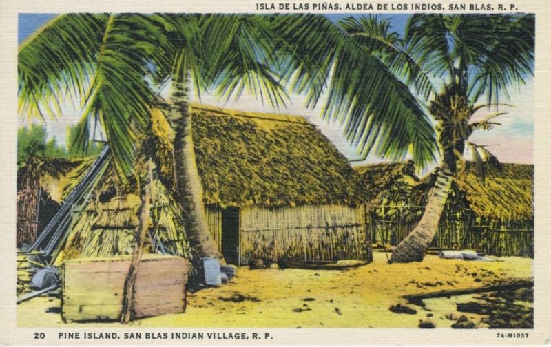 Pine Island San Blas Panama Isla De Las Pinas Postcard E5