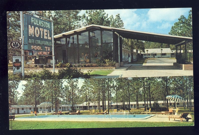 Folkston, Georgia/GA Postcard, Folkston Motel US Routes 1-23-301