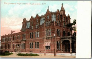 Poughkeepsie High School, Poughkeepsie NY Vintage Postcard E41