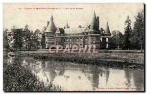 Old Postcard Chateau Maillebois Approval of the river