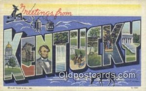 KY USA Large Letter Town 1948 