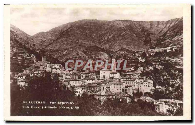 Postcard Old Luceram Vue Generale West Coast