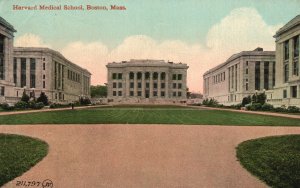 1912 Harvard Medical School Bldg. Ground View Boston Mass. MA Posted Postcard