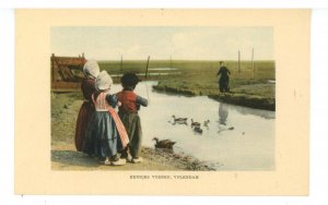 Netherlands - Volendam. Feeding the Ducks