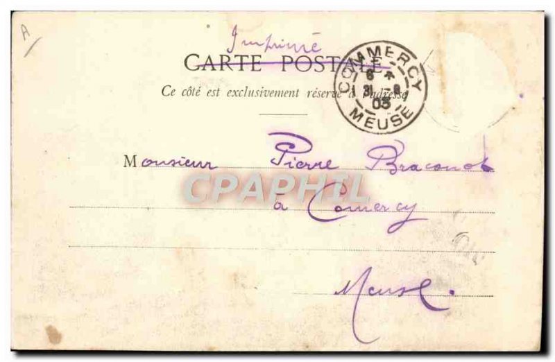 Old Postcard With A Wig Barber haircut