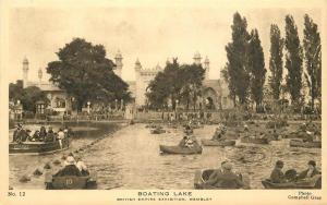 Boating Lake 1924 UK Expo British Empire Wembley Campbell Gray Postcard 5802