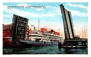 Whaleback  Steamer Christopher Columbus , Wisconsin Milwaukee