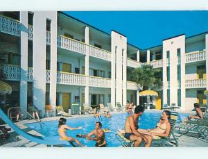 Unused Pre-1980 POOL & EBB TIDE MOTEL Myrtle Beach South Carolina SC u0123