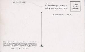 Grand Coulee Dam Washington Wa ~ Washington St. Advertising Commission Postcard