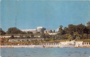 B46809 Sochi a view of the Primorsky Hotel 14x7 cm russia