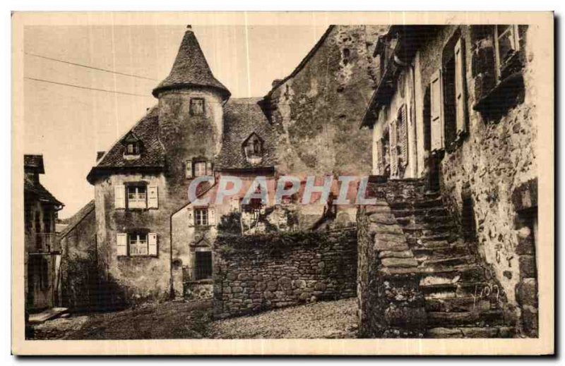 Old Post Card Toledo Auvergne Salers (Cantal) Street of Old Houses Martille