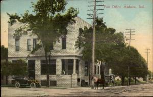Auburn IN Post Office c1910 Postcard