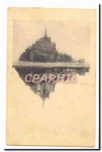 The Mont Saint Michel Abbey Postcard General Facing East View