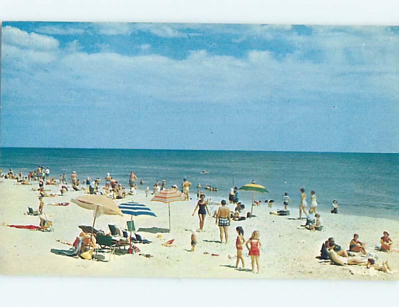 Unused Pre-1980 SCENE AT BEACH Long Island New York NY M6777