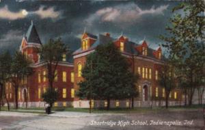 Indiana Indianapolis Shortridge High School At Night