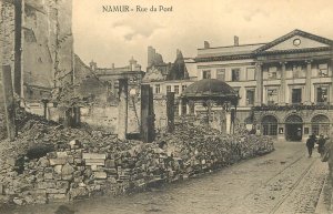 Belgium Namur rue du Pont bombardenent ruins