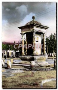 Old Postcard Ile D Oleron Le Chateau Renaissance Fountain