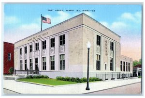 c1930's Post Office Building Alberta Lea Minnesota MN Unposted Vintage Postcard