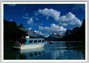 Maligne Lake, Jasper National Park, Alberta Canada, Chrome Postcard, Don Harmon