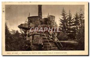 Old Postcard St Die From Roche Dry Tree Table With D & # 39Orientation