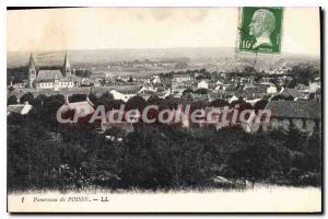 Old Postcard Panorama Poissy