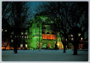 Illumination Of Parliament Buildings, Queen's Park, Toronto Canada Postcard, NOS