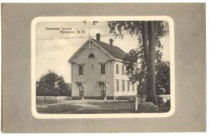 Hampton NH Grammar School Edward B. Towle Postcard