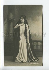 3174680 Felia LITVINNE Famous OPERA Star w/ LONG HAIR old PHOTO