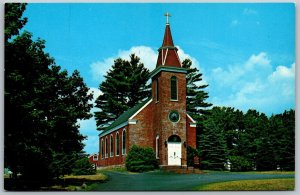 Vtg New Castle Maine ME Damariscotta St Patricks Roman Catholic Church Postcard