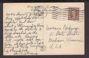 Canada Quebec Chateau Frontenac Citadel from Ferry ~ WB PECO pm1940