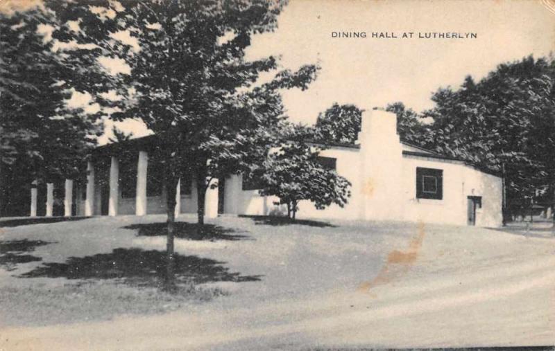 Butler Pennsylvania Lutherlyn Summer Camp Dining Hall Antique Postcard J67024