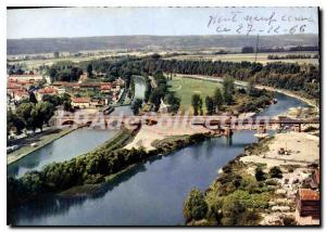 Modern Postcard Charmes Vosges Aerial view