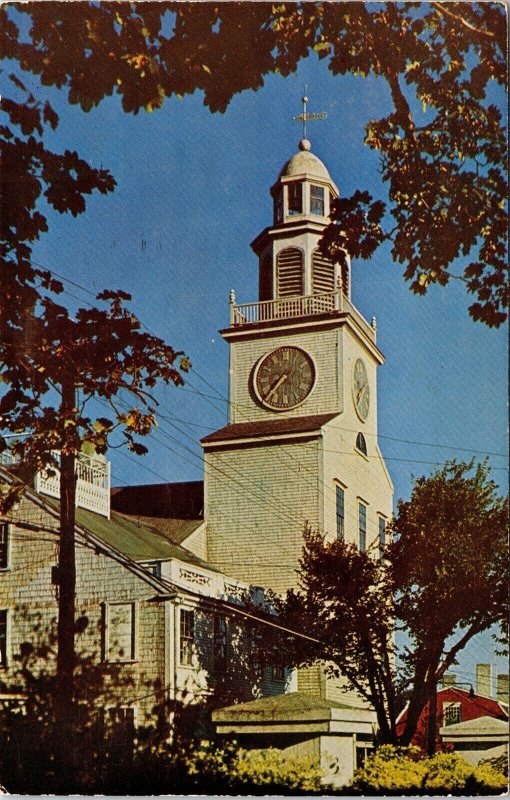 South Tower Orange St Nantucket Massachusetts MA Postcard PM Cancel WOB Note VTG 