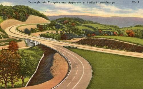 PA - Pennsylvania Turnpike, Approach to Bedford Exchange