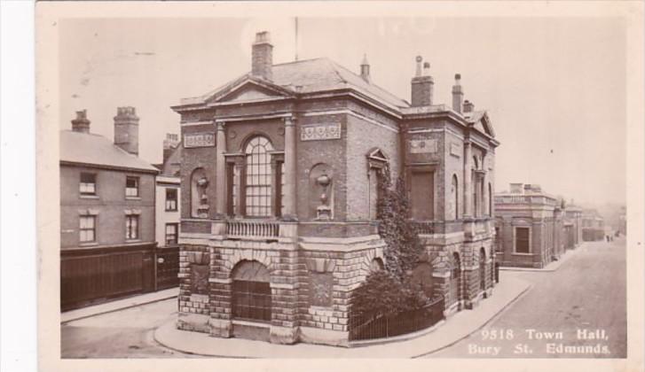 Scotland Suffolk Bury St Edmunds Town Hall Real Photo