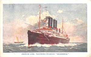 Anchor Line, Twin Screw Steamship Caledonia Ship 1909 