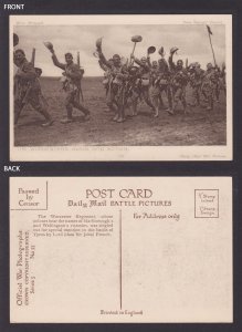 GREAT BRITAIN, Postcard, The Worcesters going into action, WWI