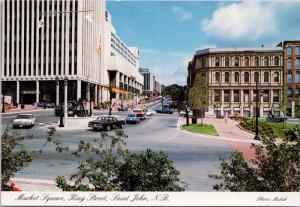 Market Square King Street Saint John NB New Brunswick Unused Postcard D55