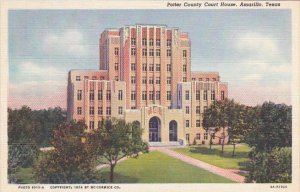 Texas Amarillo Potter County Court House 1942 Curteich