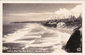 Washington Seacoast Looking North From Point Granville Real Photo