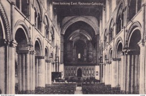 ROCHESTER, Kent, England, 1900-1910s; Nave Looking East, Rochester Cathedral