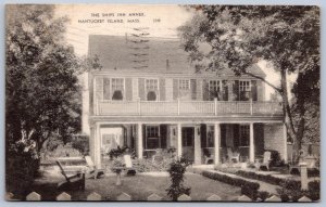 K30/ Nantucket Island Massachusetts Postcard c1940 Ships Inn Annex 344