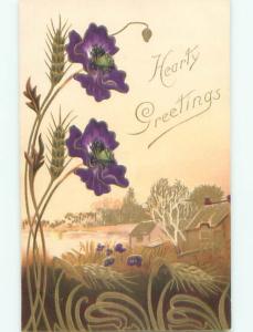 Divided-Back BEAUTIFUL FLOWERS SCENE Great Postcard AA3450