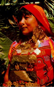 Panama San Blas Indian Woman In Her Colorful Dress and Adornments