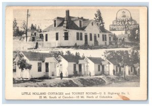 1915-20s Little Holland Cottages Tourist Homes US Highway No. 1. Postcard F125E