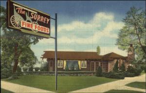 South Chicago IL The Surrey 105th St. Linen Postcard