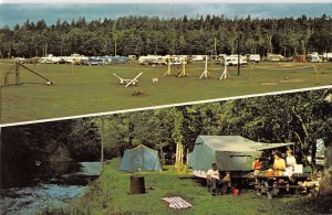 Debert Nova Scotia Canada Elm River Campgrounds Trailer Park Postcard AA17921