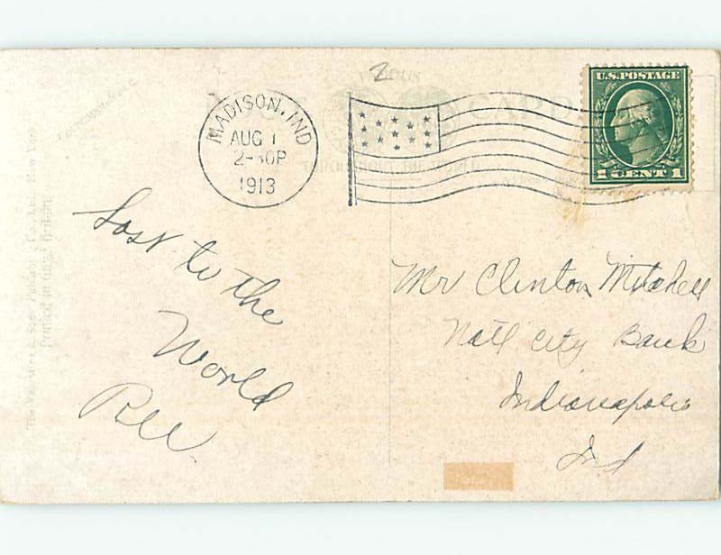 Divided-back NATURE SCENE Madison Indiana IN AD8164