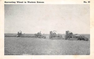 Harvesting wheat in western Kansas Misc Kansas  