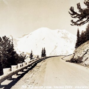 RPPC Mount Rainier Yakima Park 286 Ellis 1920s Washington Pacific NW PCBG6C